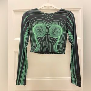 The Kript Body Outline Crop Top